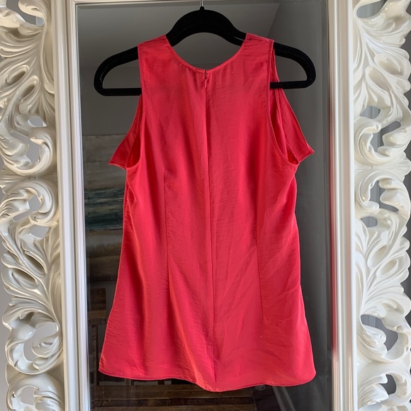 Banana Republic Pink Ruffle Sleeveless Blouse - Picture 4 of 7